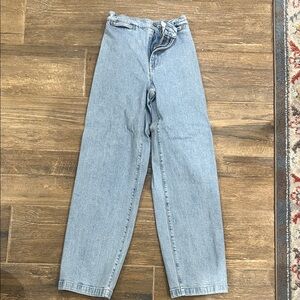Madewell Light Blue Emmett Wide-Leg Jeans